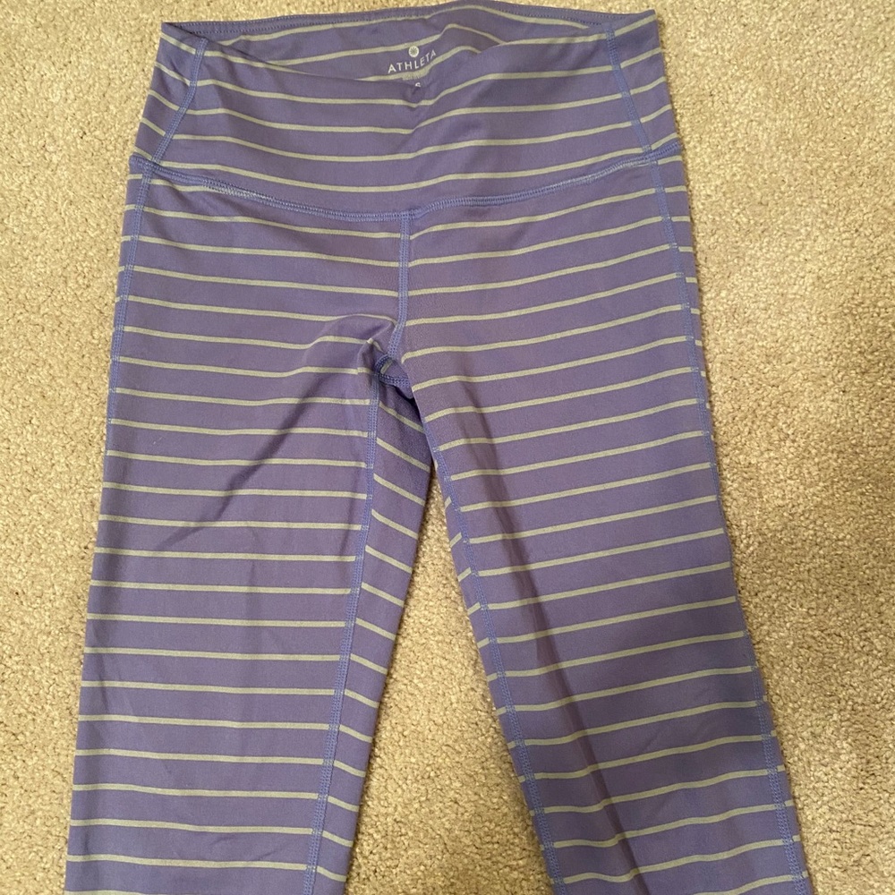Striped Athleta Leggings